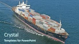  Presentation with bulk carrier container ship - Beautiful presentation featuring bulk carrier container ship - caro boat increased brightness backdrop and a  colored foreground