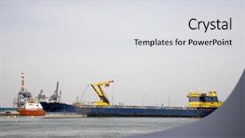  Presentation with bulk carrier - Colorful PPT layouts enhanced with bulk carrier backdrop and a  colored foreground