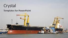  Presentation with bulk - Slides having bulk carrier background and a light gray colored foreground