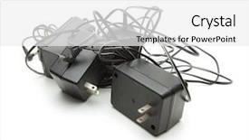  Presentation with wall - PPT theme featuring bulky ac adapters commonly called background and a white colored foreground