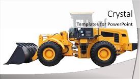  Presentation with bulldozer - Beautiful PPT theme featuring pregnancy - pensive teenage girl backdrop and a gray colored foreground.