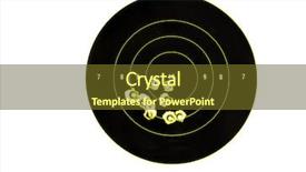  Presentation with targets - Audience pleasing slides consisting of bullet holes in targets displaying backdrop and a  colored foreground