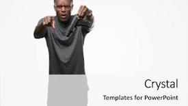  Presentation with african american weddig - PPT theme with bullet points - young african american man holding background and a  colored foreground