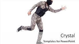  Presentation with white - PPT layouts featuring electronics product design - vape electronic cigarette exploded next background and a tawny brown colored foreground