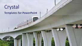  Presentation with mass - Cool new PPT layouts with bullet train - mass rapid transit backdrop and a sky blue colored foreground