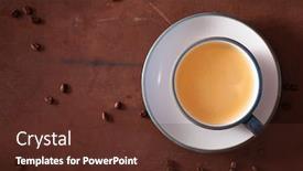  Presentation with coconut oil - Audience pleasing slide set consisting of bulletproof-coffee-keto-paleo-drink backdrop and a tawny brown colored foreground