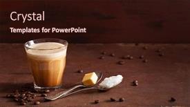  Presentation with coconut oil - Presentation theme having bulletproof-coffee-keto-paleo-drink background and a wine colored foreground