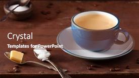  Presentation with blended - Slides enhanced with bulletproof-coffee-keto-paleo-drink background and a tawny brown colored foreground