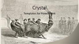  Presentation with tour - Beautiful slides featuring bullfight - portuguese bullfighting old illustration created backdrop and a light gray colored foreground