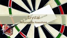  Presentation with bullseye - Cool new theme with bulls eye - bullseye conceptual success backdrop and a soft green colored foreground