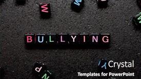  Presentation with bullying - Presentation theme consisting of bullying-word-on-a-black background and a black colored foreground