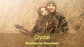  Presentation with old couple walking - Presentation consisting of bulrush - happy young couple walking background and a tawny brown colored foreground