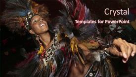  Presentation with celebration - Presentation theme consisting of bumba-meu-boi-celebration background and a  colored foreground