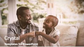  Presentation with catholic father son hoyly spirit - Theme enhanced with bumping while playing video game background and a violet colored foreground