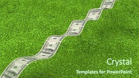  Presentation with bumpy road - Audience pleasing theme consisting of bumpy dollar road against astro backdrop and a  colored foreground