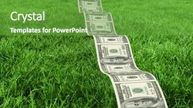  Presentation with bumpy road - Amazing PPT theme having bumpy dollar road against grass backdrop and a  colored foreground