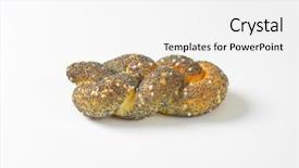  Presentation with seed - Slides having bun with poppy seed background and a  colored foreground