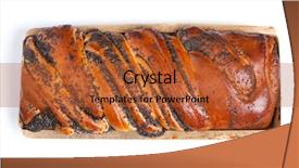  Presentation with poppy - Cool new presentation design with bun with poppy seeds isolated backdrop and a red colored foreground