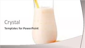  Presentation with white milk - Presentation theme with bunch-of-bananas-and-milk background and a pink colored foreground