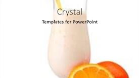  Presentation with white milk - Slide set featuring bunch-of-bananas-and-milk background and a white colored foreground