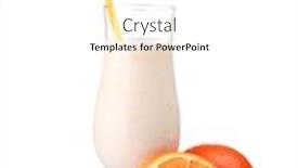  Presentation with white milk - Slide set consisting of bunch-of-bananas-and-milk background and a white colored foreground