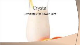  Presentation with white milk - Presentation theme with bunch-of-bananas-and-milk background and a white colored foreground