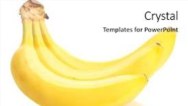  Presentation with bunch - Cool new presentation design with bunch-of-bananas-isolated backdrop and a white colored foreground