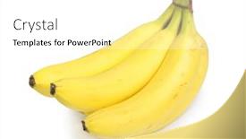 Presentation with bunch - Audience pleasing presentation consisting of bunch-of-bananas-isolated backdrop and a white colored foreground