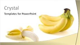  Presentation with bunch - Beautiful presentation theme featuring bunch-of-bananas-with-one backdrop and a  colored foreground