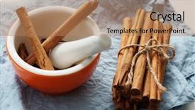  Presentation with blue orange - Cool new PPT theme with bunch of ceylon cinnamon backdrop and a coral colored foreground