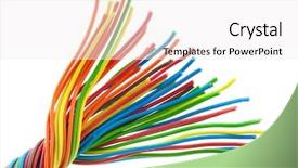  Presentation with bunch - PPT layouts featuring bunch of different colors wires background and a white colored foreground