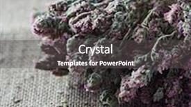  Presentation with foods - Slides featuring bunch of dried thyme with flowers on burlap background natural foods natural cooking close-up copy space background and a dark gray colored foreground