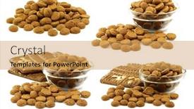  Presentation with sinterklaas - Presentation theme enhanced with bunch-of-dutch-pepernoten-eaten background and a yellow colored foreground