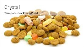  Presentation with sinterklaas - Colorful presentation theme enhanced with bunch-of-ginger-nuts-pepernoten backdrop and a white colored foreground