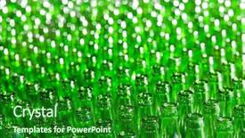  Presentation with green chemistry dropper bottles - Cool new presentation with bunch of green glass bottles backdrop and a forest green colored foreground