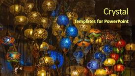  Presentation with lanterns - Presentation design having bunch-of-multicolored-oriental-lanterns background and a  colored foreground