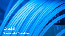  Presentation with optic - Beautiful presentation theme featuring bunch of optic fiber cables backdrop and a teal colored foreground