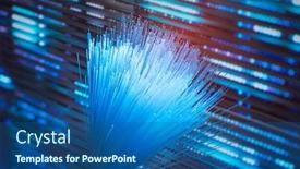  Presentation with optical fibres - Presentation with bunch-of-optical-fibres-dinamic background and a ocean colored foreground