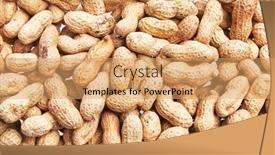  Presentation with peanuts - PPT layouts featuring bunch-of-peanuts-with-shell background and a coral colored foreground
