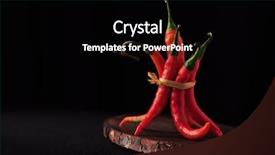  Presentation with bunch - Amazing slides having bunch of red chilies backdrop and a black colored foreground