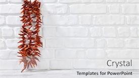  Presentation with chili - Audience pleasing PPT layouts consisting of bunch-of-red-hot-chili backdrop and a white colored foreground