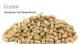  Presentation with peanuts - Slide deck consisting of bunch of roasted peanuts background and a white colored foreground
