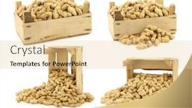  Presentation with peanuts - Slide set featuring bunch-of-roasted-peanuts background and a lemonade colored foreground