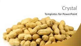  Presentation with peanuts - Presentation theme enhanced with bunch-of-roasted-peanuts background and a white colored foreground