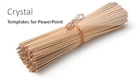  Presentation with noodles - PPT theme featuring bunch-of-uncooked-buckwheat-soba background and a  colored foreground