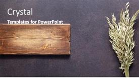  Presentation with oat - PPT layouts featuring bunch-or-bundle-of-oat background and a gray colored foreground