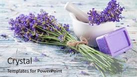  Presentation with soap - Presentation theme having bunch with soap and grinder background and a lemonade colored foreground