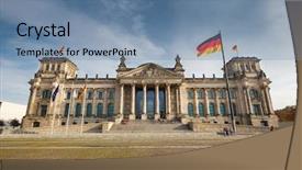  Presentation with view of egret birds - Beautiful PPT layouts featuring bundestag - view on reichstag in berlin backdrop and a seafoam green colored foreground