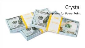  Presentation with scroll paper isolated on white - Beautiful presentation design featuring bundles of money isolated backdrop and a  colored foreground