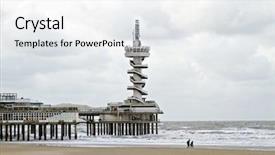 Presentation with elementary awards day - Amazing theme having bungee jumping - pier in scheveningen backdrop and a  colored foreground